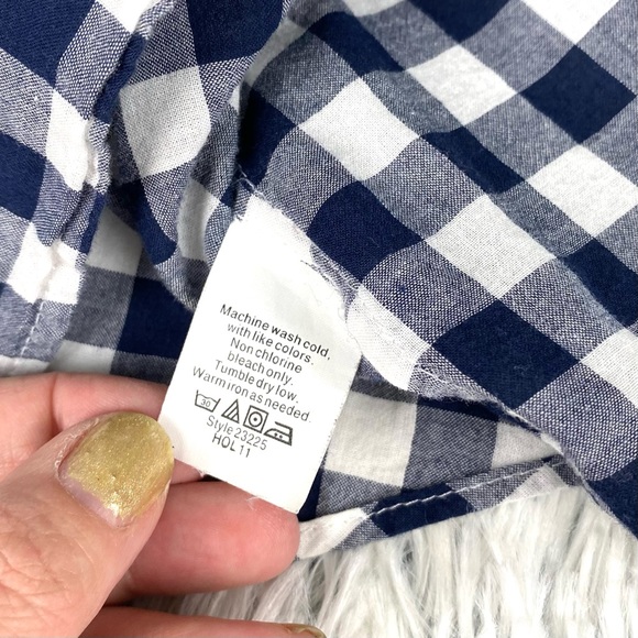 J. Crew Gingham Plaid The Perfect Shirt Button Down EUC - Picture 12 of 12